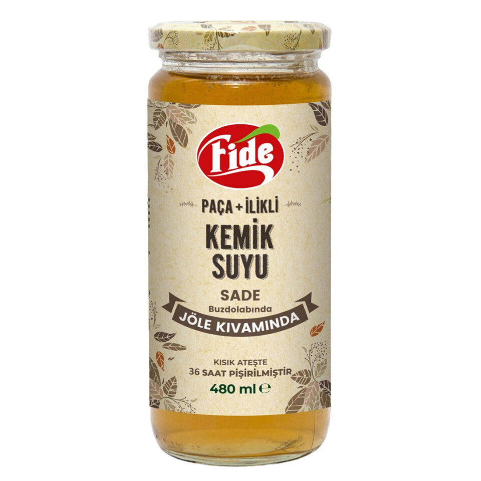 FİDE PAÇA İLİKLİ KEMİK SUYU 480ML JÖLE